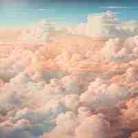 Foto grátis nuvens de estilo fantasia