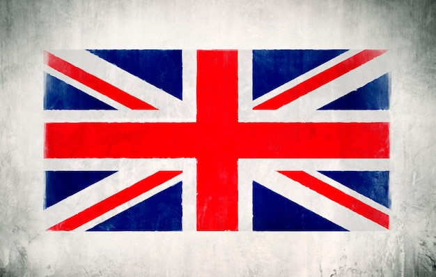 O mural da bandeira nacional da Inglaterra.