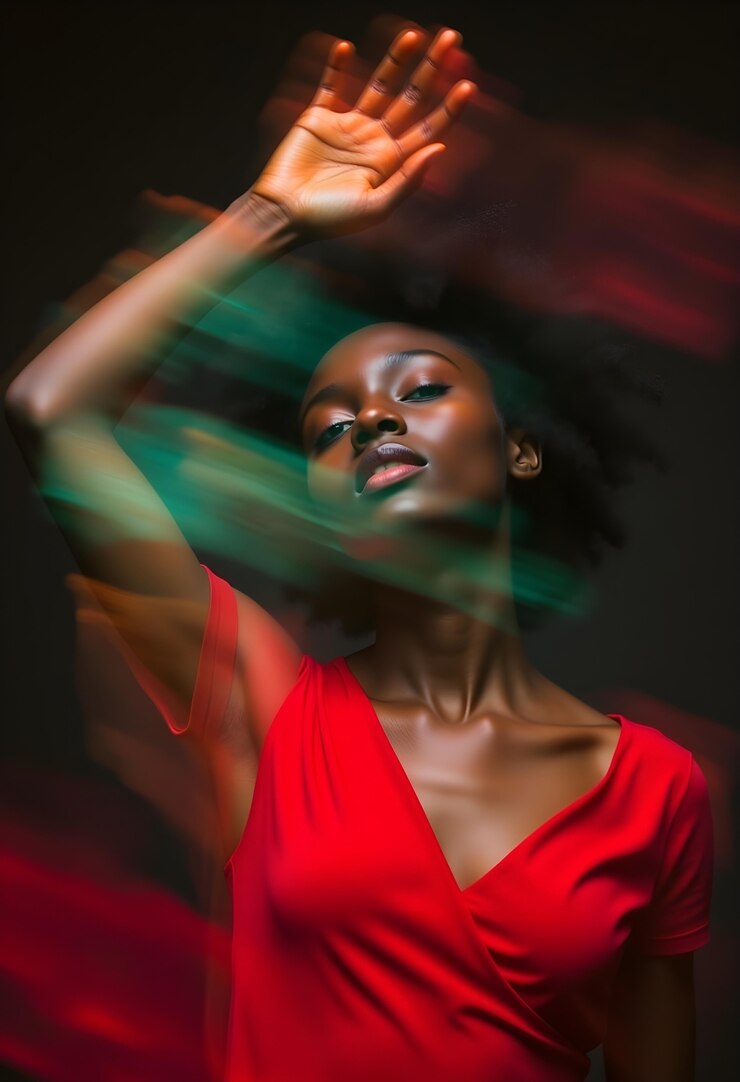 Foto grátis o poder da música retrato conceitual