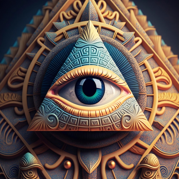 O símbolo da sociedade secreta illuminati