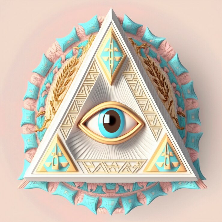 Foto grátis o símbolo da sociedade secreta illuminati