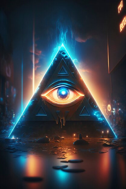 O símbolo da sociedade secreta illuminati