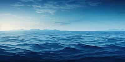Foto grátis o vasto fundo do oceano fornece uma tela azul serena.