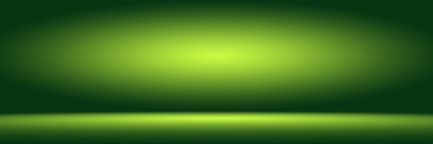 O verde e o verde claro desfocam o fundo gradiente.