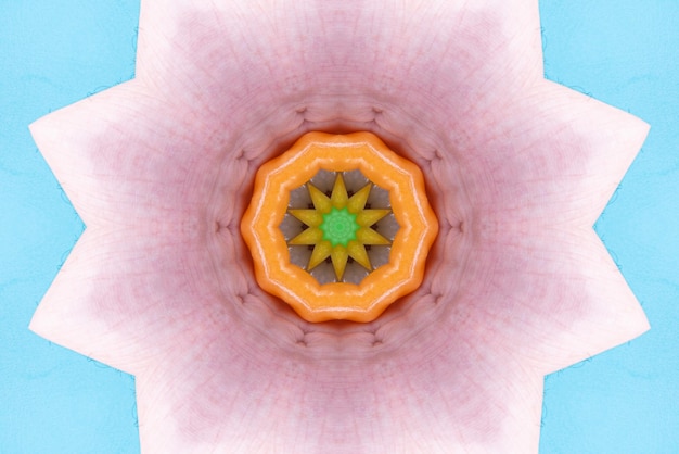 Foto grátis obra de mandala fundo colorido padrão 3d
