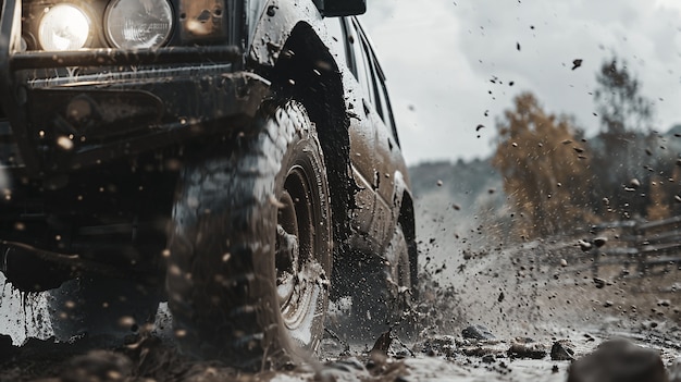 Foto grátis off-road car in the wilderness