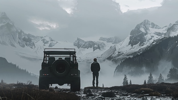 Foto grátis off-road car in the wilderness