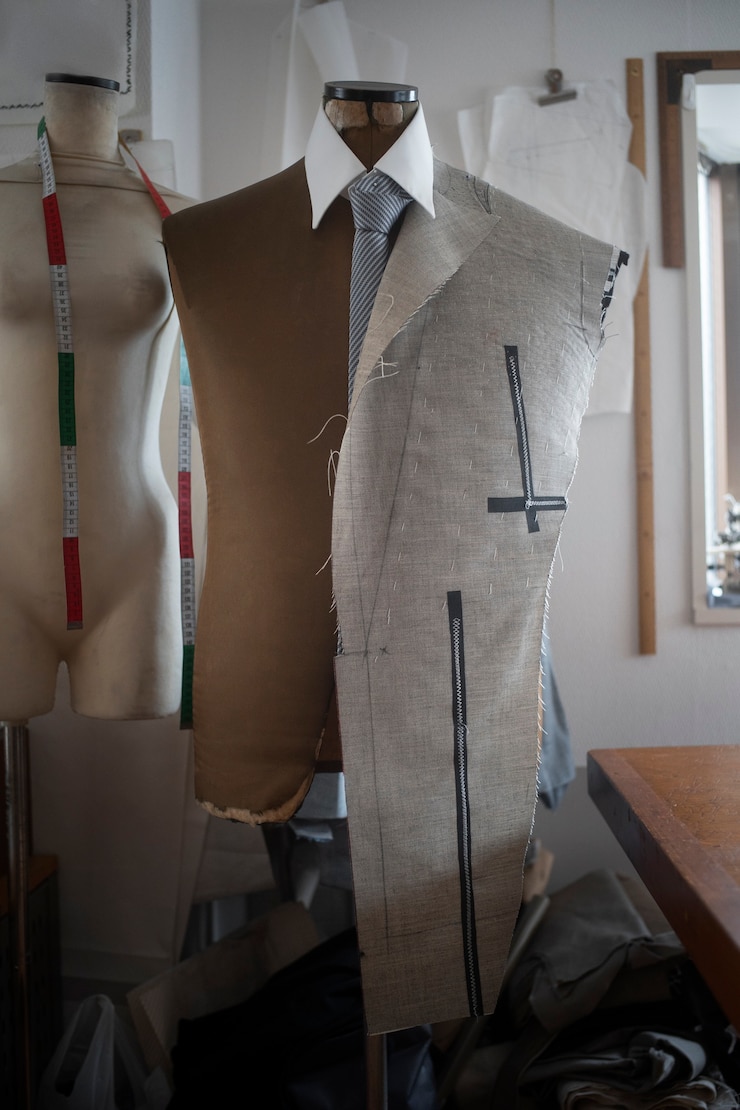 Foto grátis oficina de roupas com material