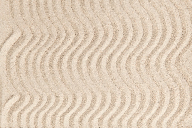 Foto grátis onda de areia zen com textura de fundo no conceito de paz