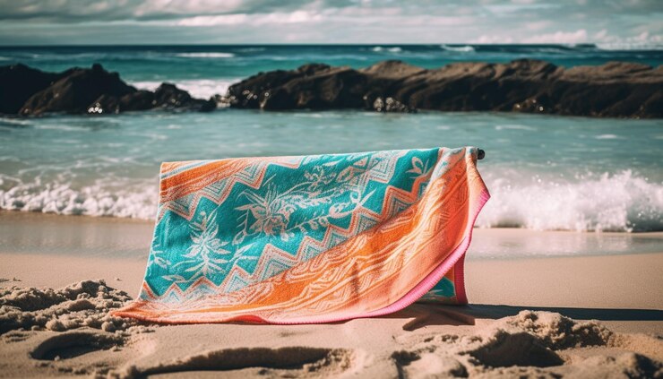 Foto grátis ondas azuis quebram na costa arenosa de cancún geradas por ia