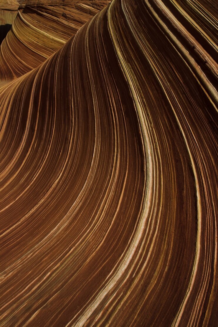 Foto grátis ondas de formações rochosas de arenito no arizona, estados unidos