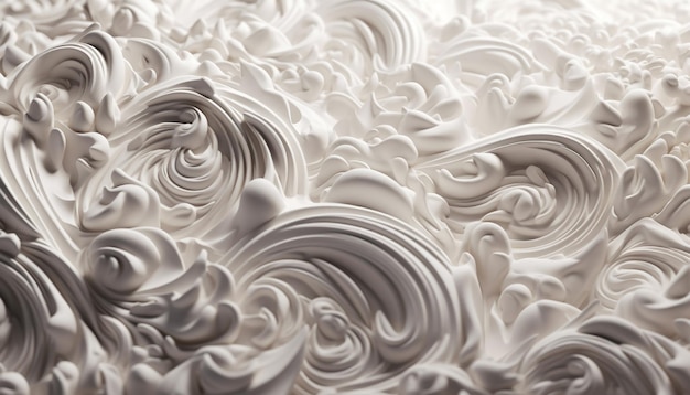 Foto grátis ondas suaves de seda líquida de elegância abstrata geradas por ia