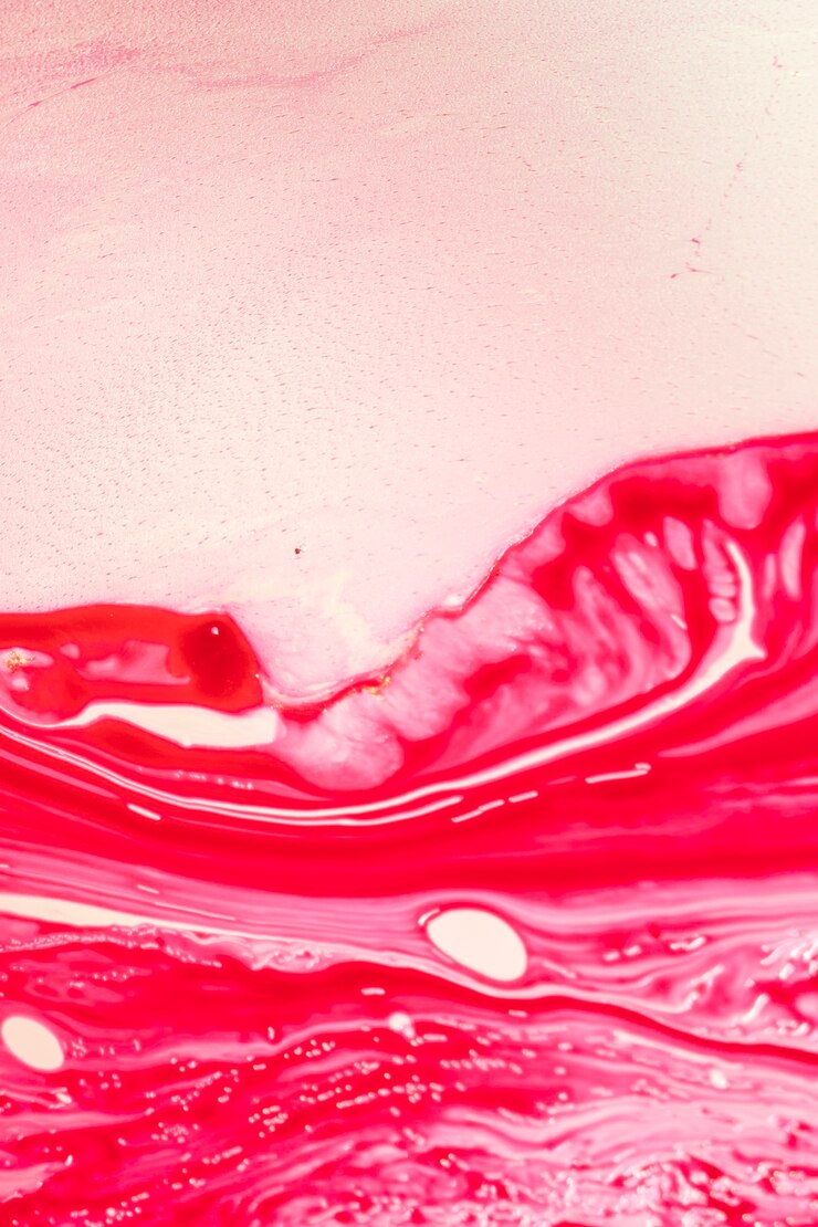 Foto grátis ondas vermelhas abstratas em óleo
