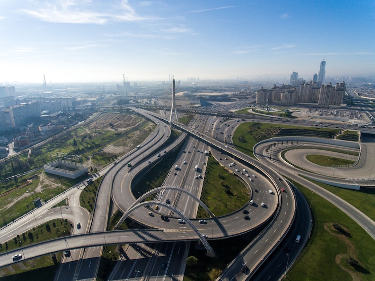 Foto grátis ótima infraestrutura moderna para megapolis
