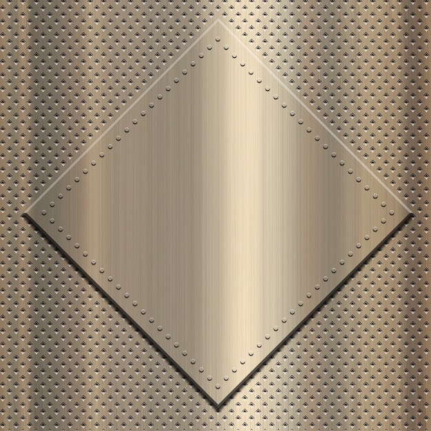Foto grátis ouro metálico com placa de metal