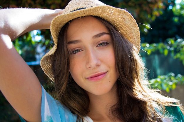 Outdoor Portrait of beautiful young woman