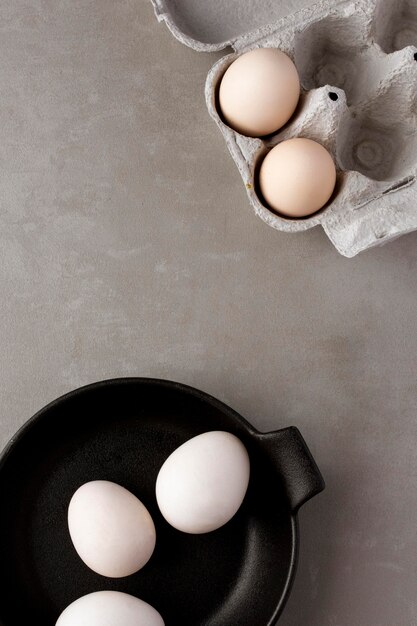 Ovos prontos para o café da manhã