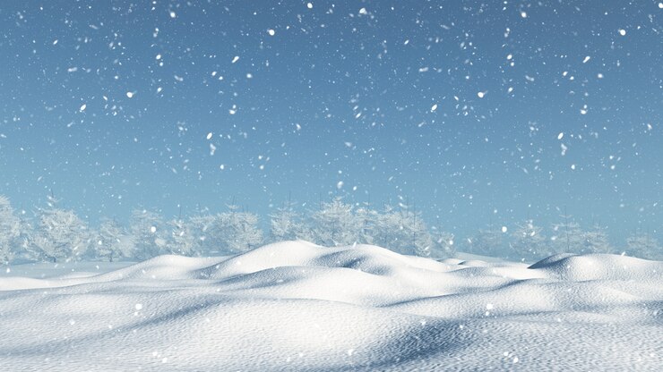 Foto grátis paisagem coberta de neve