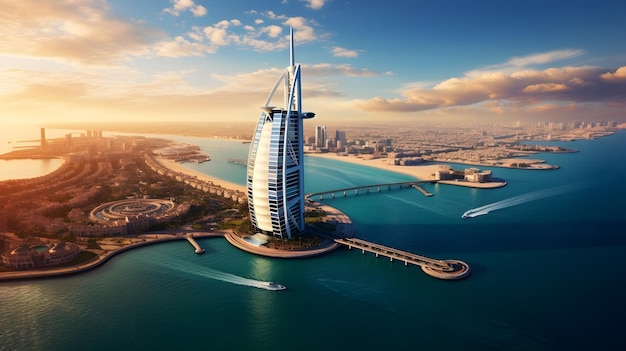 Paisagem da cidade de Dubai
