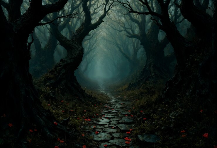 Foto grátis paisagem de ilustração medieval neoclássica