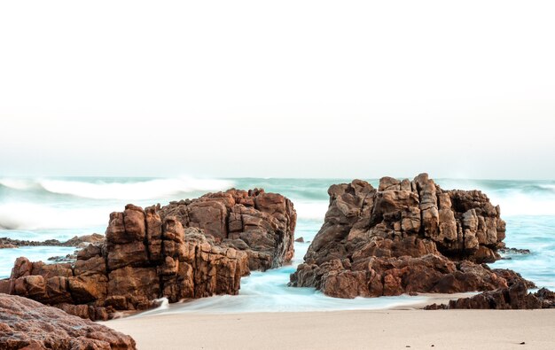 Paisagem de uma bela praia