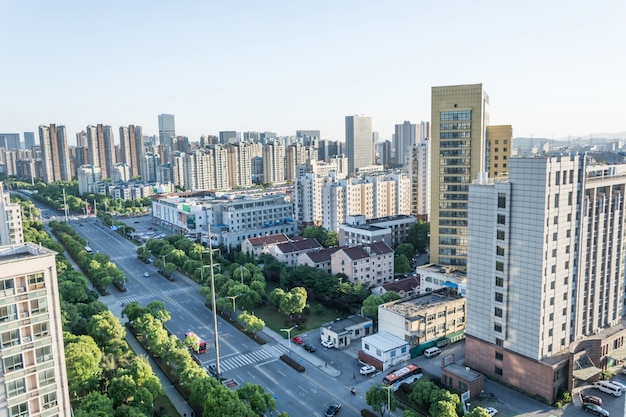 Foto grátis paisagem de uma cidade moderna