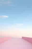 Foto grátis paisagem do céu em estilo de arte digital com estrutura