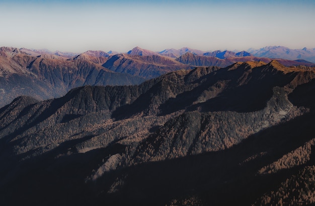 Paisagem do pico da montanha