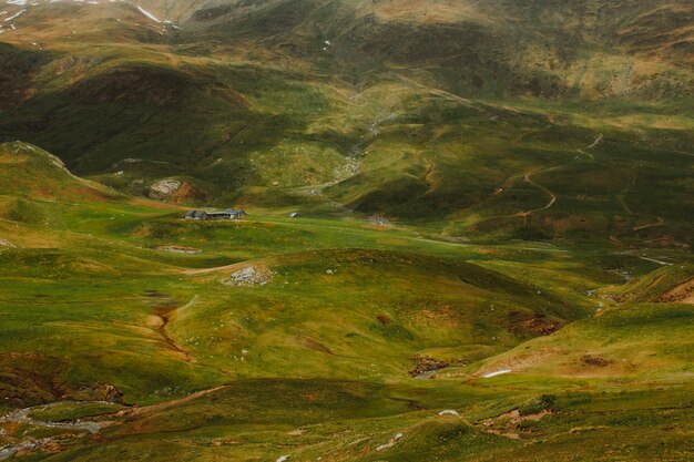 Paisagem ensolarada de um campo