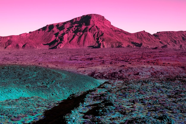 Paisagem estética retrô vaporwave