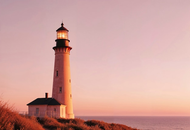 Foto grátis paisagem marinha com farol