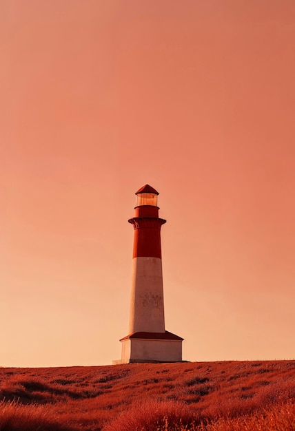 Foto grátis paisagem marinha com farol