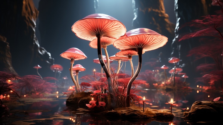 Foto grátis paisagem mística da natureza magenta