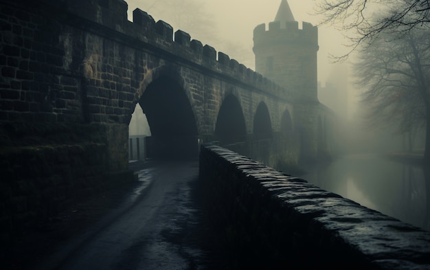 Foto grátis paisagem natural com construção de castelo