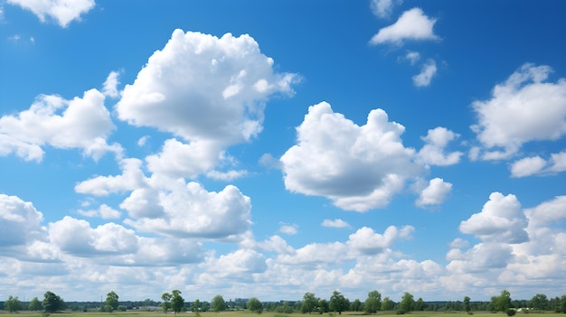 Paisagem natural de fundo de nuvem de céu azul