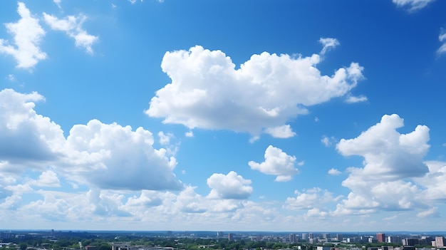 Paisagem natural de nuvem de céu azul
