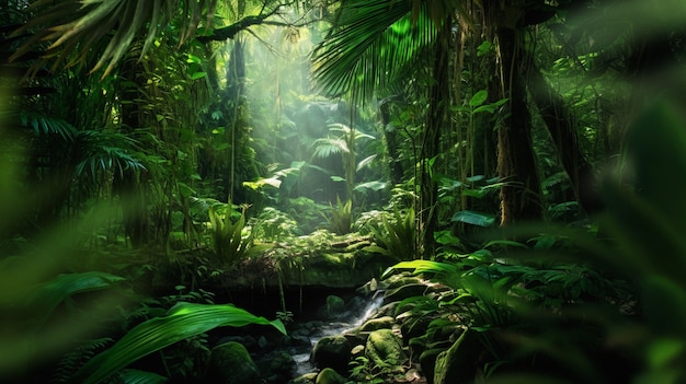 Foto grátis paisagem tropical ensolarada