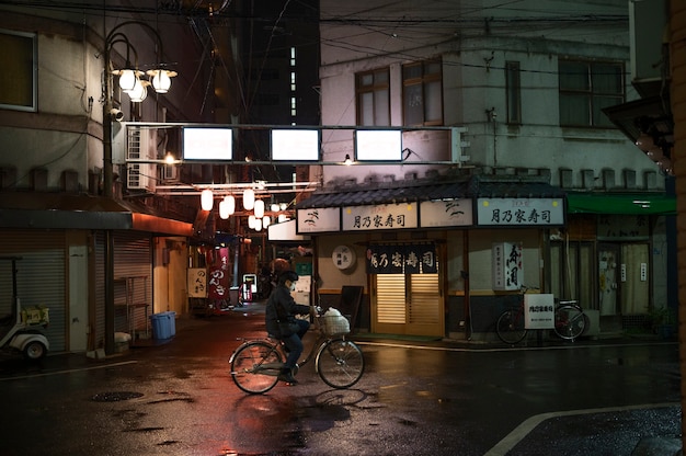Foto grátis paisagem urbana da cidade de tóquio à noite