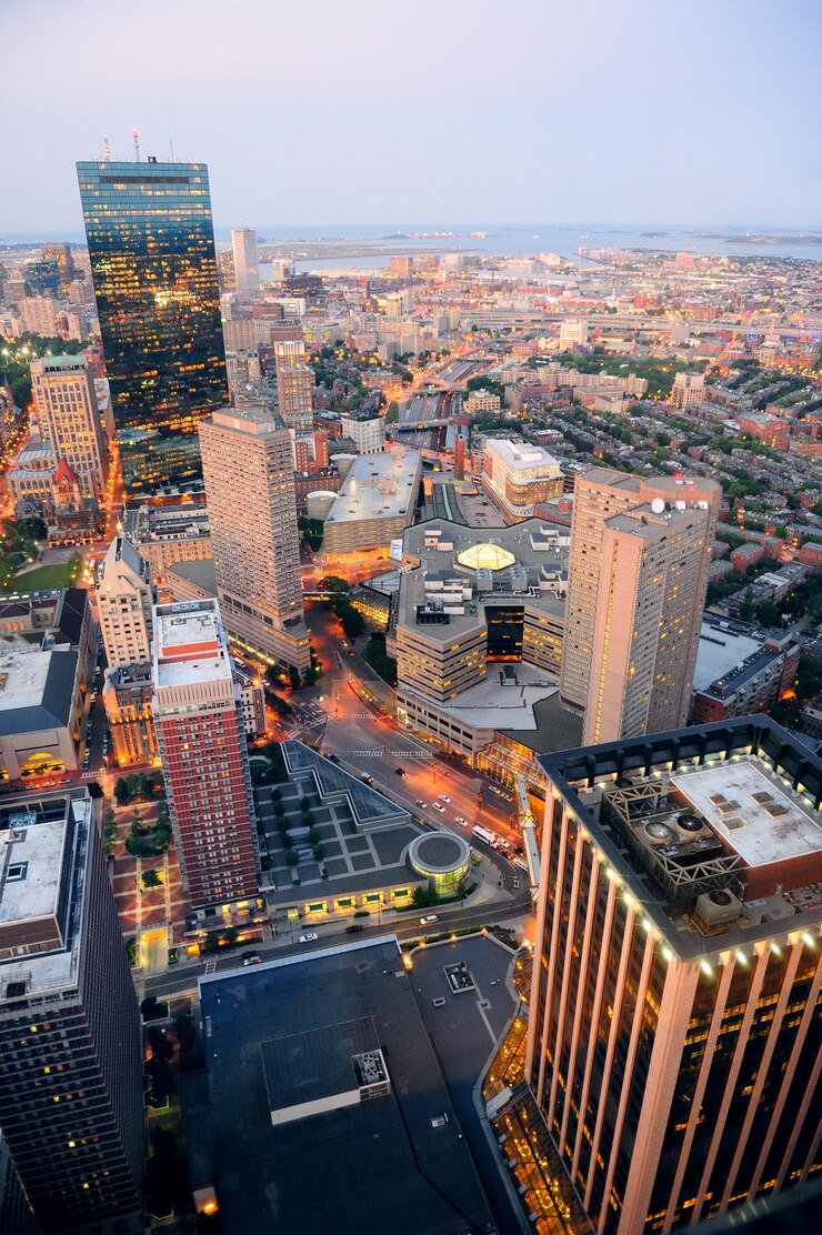 Foto grátis paisagem urbana de boston