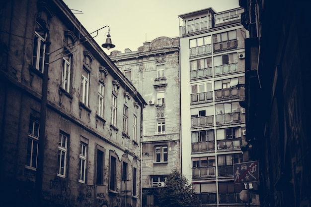 Paisagem urbana do antigo Belgrado. República da Sérvia
