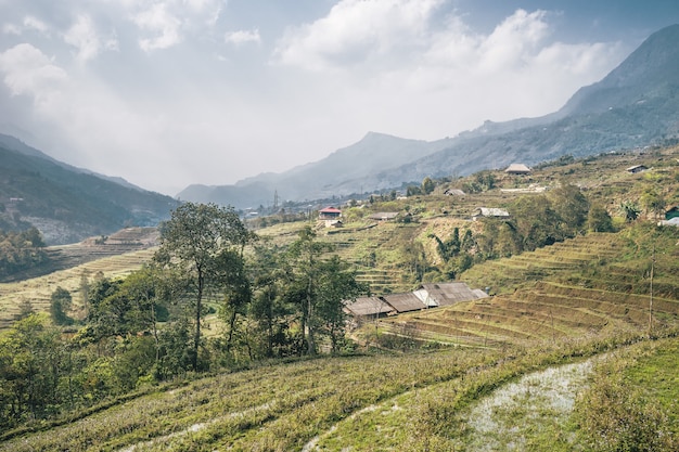 Paisagem vietnamita em Sa Pa