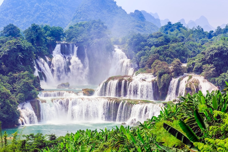 Foto grátis paisagens limpo cascata viagem de férias cénico