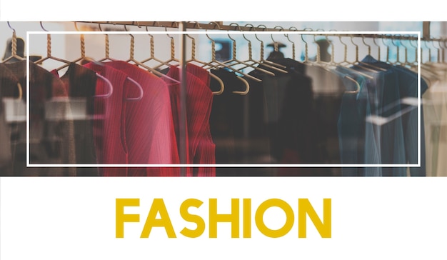 Palavras gráficas de design de coleção de moda