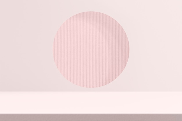 Pano de fundo de produto rosa com espaço de design