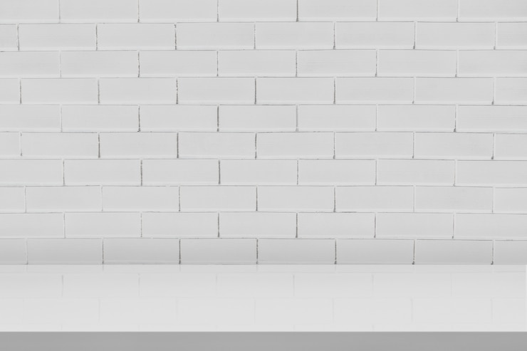 Foto grátis pano de fundo mínimo de tijolo branco