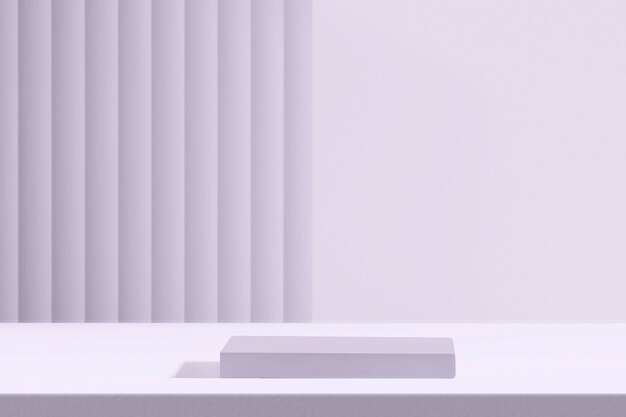 Pano de fundo roxo do produto com espaço de design