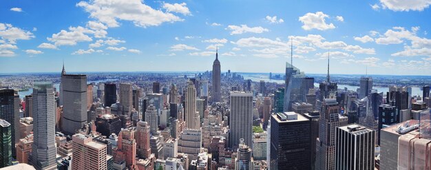 Panorama de Manhattan em Nova York