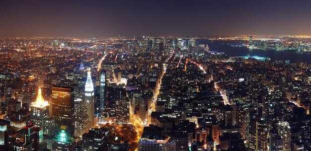Panorama de Manhattan em Nova York