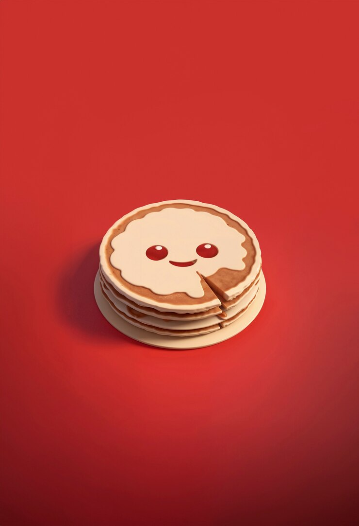 Foto grátis panquecas deliciosas em 3d, natureza morta.