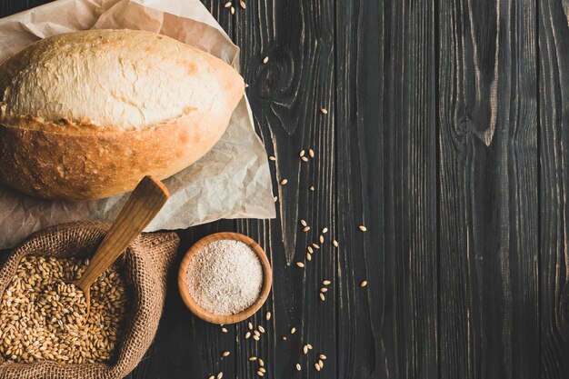 Pão de pão composto com cereais